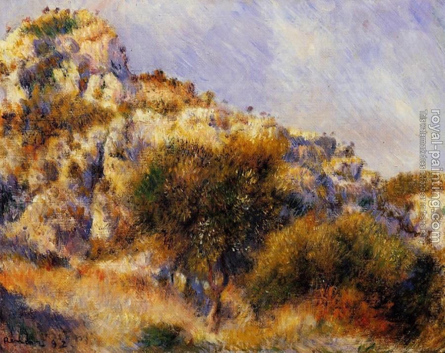 Pierre Auguste Renoir : Rocks at l'Estaque Pierre Auguste Renoir : Rocks at l'Estaque